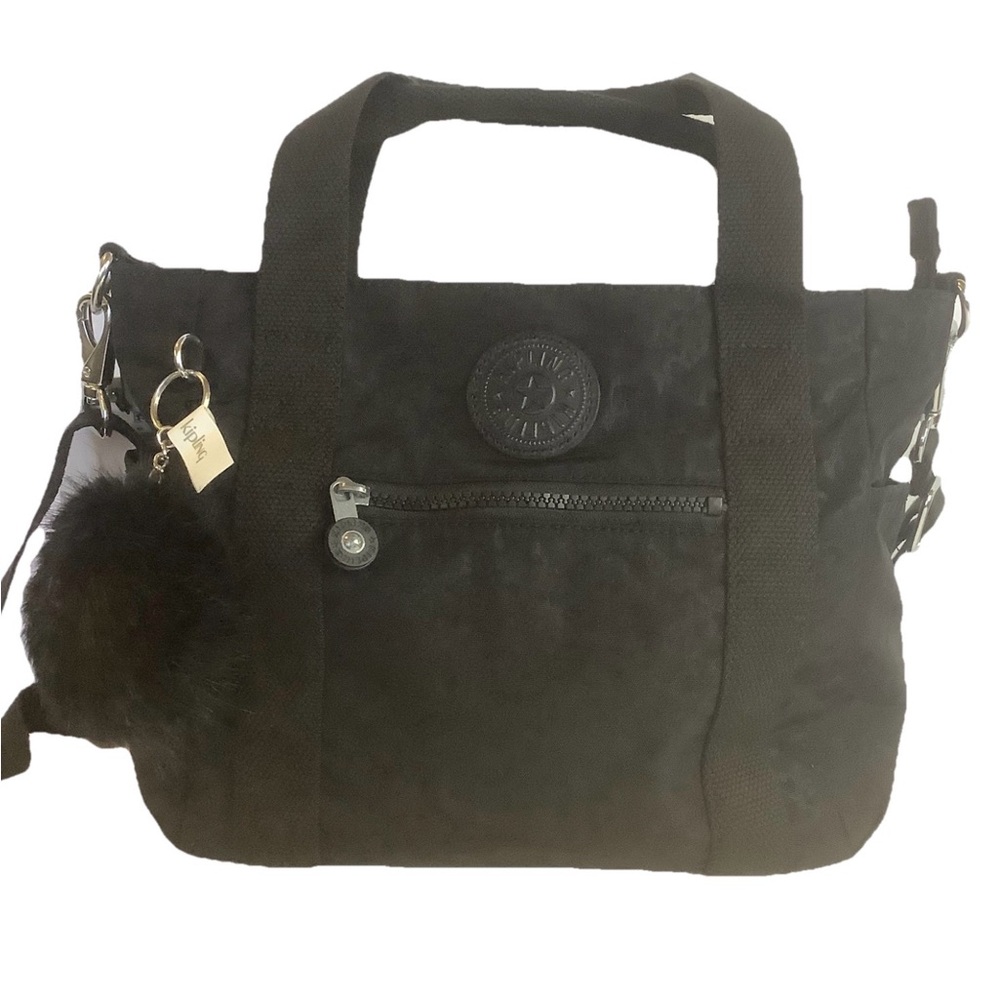 Kipling Black JAYLA Small Shimmering Spot Bag nwt - Picture 3 of 16